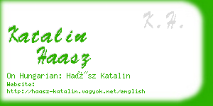 katalin haasz business card